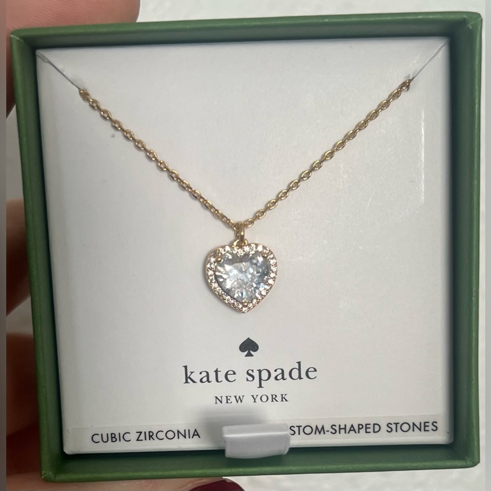 Kate Spade My Love Pave Heart Pendant - Picture 2 of 3